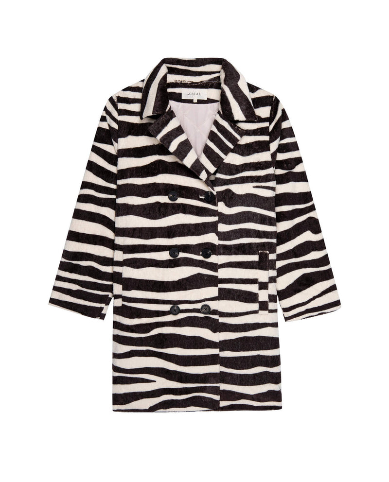 Vintage zebra coat