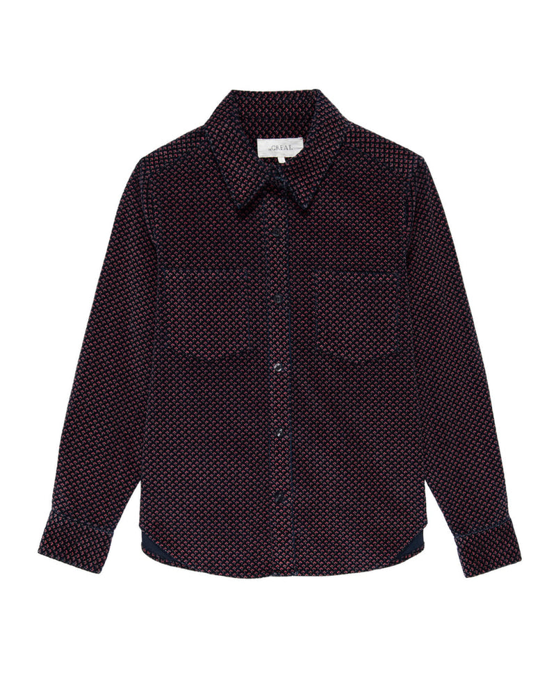 Scouting shirt in navy berry