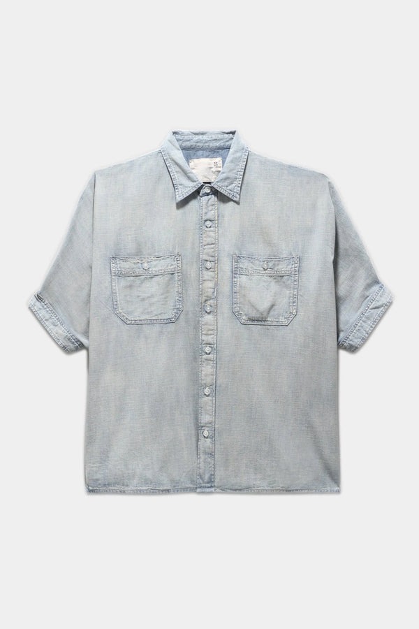 Boxy button up shirt in somerset