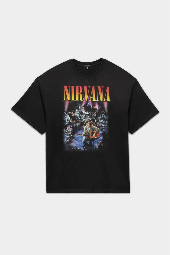 Nirvana tshirt in black