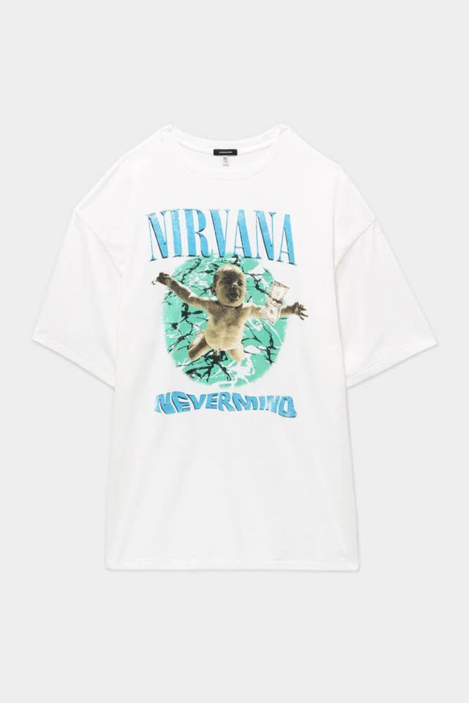 Nirvana tshirt in ecru
