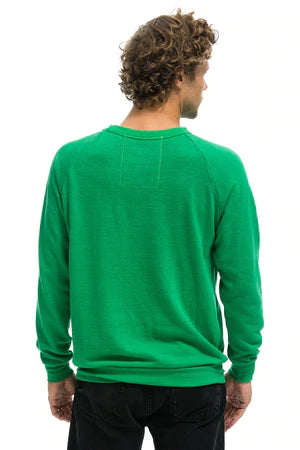 Smiley 2 Crew Sweatshirt in kelly green