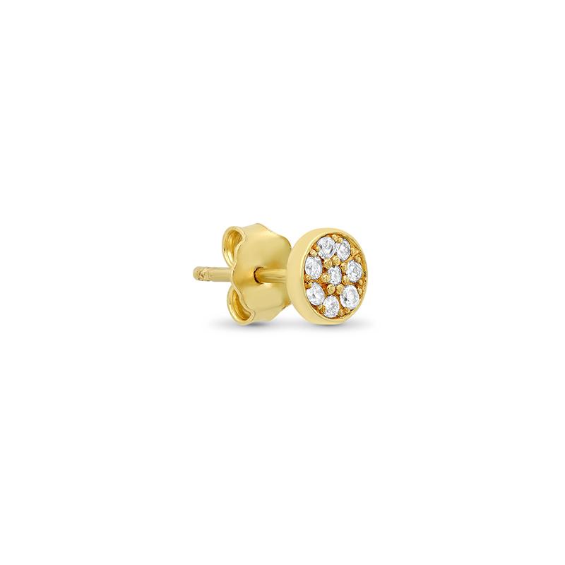 Diamond circle stud